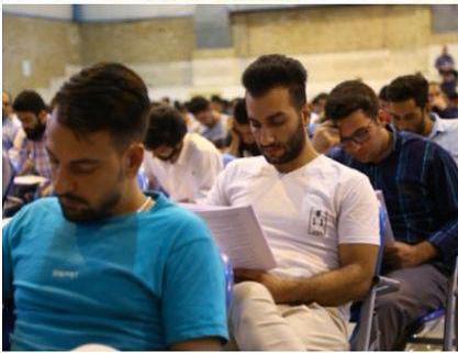 آزمون استخدامی آتش‌نشانی در قزوین برگزار شد