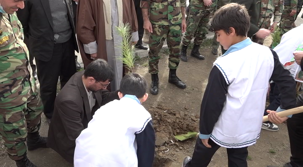 کاشت نهال به دستان دانش آموزان گیلانی