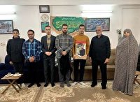 دیدار اعضای ستاد نماز جمعه لنگرود با خانواده شهدای مدافع حرم و امنیت