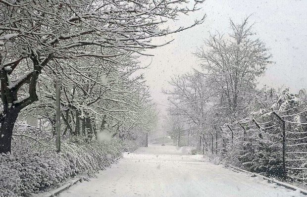 برف و باران در راه مازندران