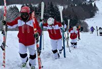 تمرین تیم ملی اسکی موگول ایران در ژاپن