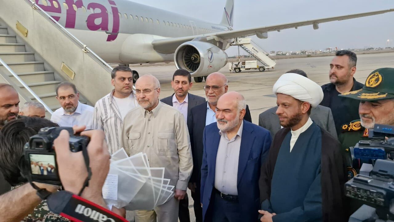 رییس مجلس شورای اسلامی وارد خوزستان شد