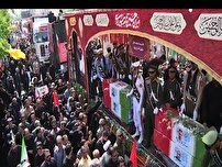 مراسم بدرقه شهدا ؛ جلوه ای از وحدت و استکبارستیزی ملت ایران