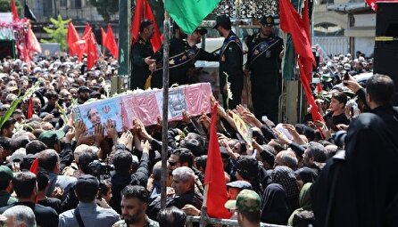 تشییع پیکر شهدای اقتدار ایران در استان‌ها