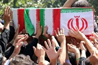 وداع باشکوه بیجاری‌ها با شهید مدافع وطن