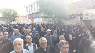 تشییع و خاکسپاری سپهبد شهید غلامعلی رشید و فرزندش به روایت تصاویر