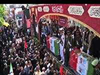 مراسم بدرقه شهدا ؛ جلوه ای از وحدت و استکبارستیزی ملت ایران