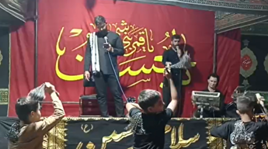 زنجیرزنی اهالی روستای کهرویه در شب چهارم ماه محرم