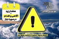 باد شدید در راه مازندران