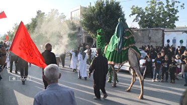 کاروان نمادین امام حسین (ع) به قادرآباد رسید