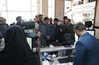 بازدید سرزده استاندار آذربایجان‌غربی از مدیریت شعب یکی ازبانکها