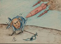 درماندگی نتانیاهو سوژه کاریکاتوریست اردبیلی شد
