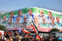 حضور هیئت حماس در تشییع شهدای تجاوز رژیم صهیونیستی به ایران