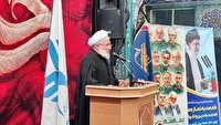 مراسم بزرگداشت سرداران شهید و دانشمندان هسته‌ای در میمه
