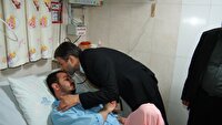 عیادت استاندار  از مجروحان حملات رژیم صهیونیستی