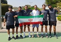 سومی ایران در رقابت‌های تنیس فجیره