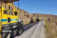 آغاز بهسازی و آسفالت مسیر مزارلق در جاده باغلق – جرگلانِ