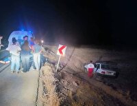 واژگونی پراید در جاده کازرون به کنارتخته با ۴ مصدوم