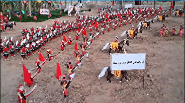 نمایشگاه عاشورا با بازسازی وقایع کربلا در هریس