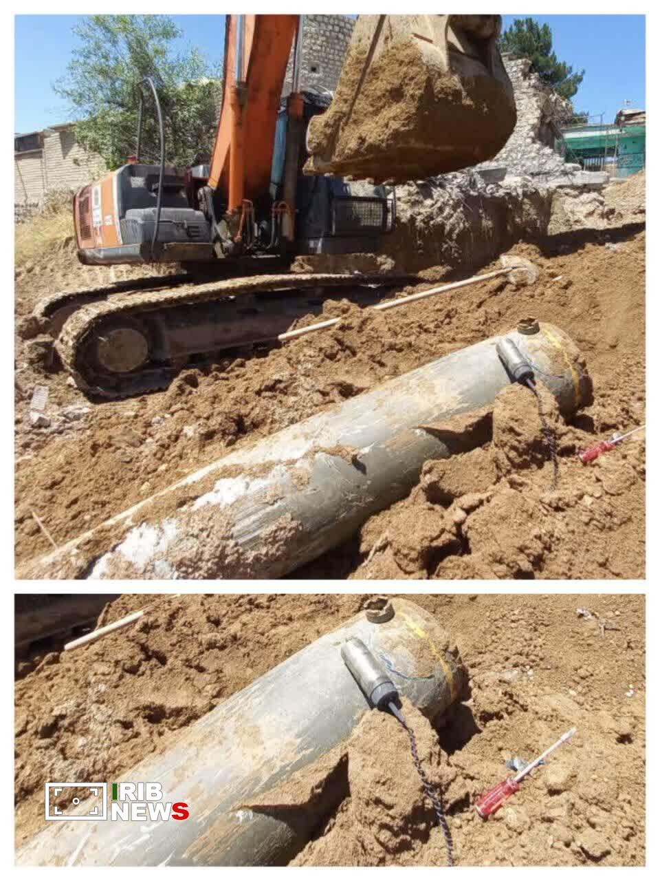 خنثی سازی بمب سنگر شکن ۱۰۰۰ پوندی در لرستان خنثی سازی بمب سنگر شکن ۱۰۰۰ پوندی در لرستان